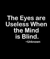 The Eyes are Useless When the Mind is Blind